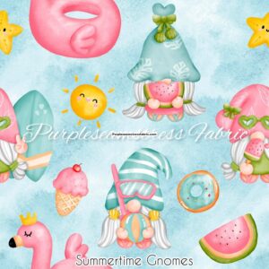 Summertime Gnomes Cotton Lycra