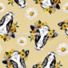 Sunflower & Daisy Cows Cotton Lycra