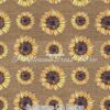 Sunflowers On Burlap Cotton Lycra