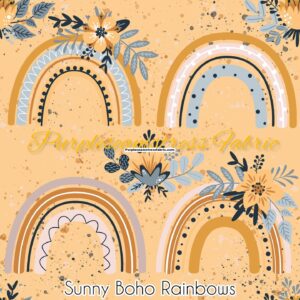 Sunny Boho Rainbows Cotton Lycra