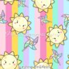 Sunshine Pinwheels Cotton Lycra
