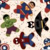 Super Hero Gingerbread Cookies Cotton Lycra