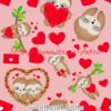 Sweetheart Sloths Cotton Lycra