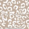 Tan/ White Leopard Print Cotton Lycra