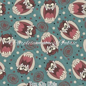 Taz On Dots Cotton Lycra