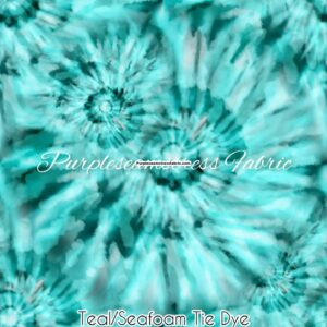 Teal/Seafoam Tie Dye Cotton Lycra