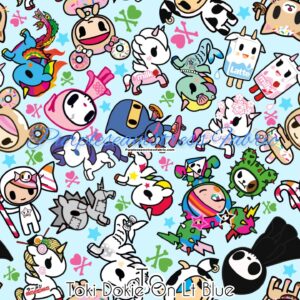 Toki Doki on Lt. Blue Cotton Lycra