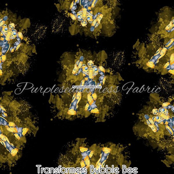 Transformers Bumblebee – Fabric – Purpleseamstress Fabric