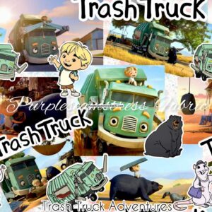 Trash Truck Adventures Cotton Lycra