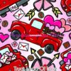 Valentine Truck Load of Love Cotton Lycra
