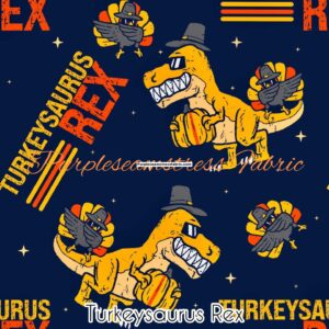 Turkeysaurus Rex Cotton Lycra