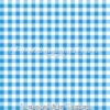 Turquoise/White Gingham Cotton Lycra