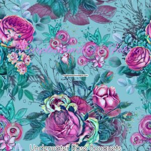 Underwater Roses Cotton Lycra