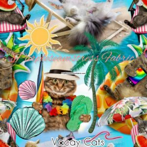 Vacay Cats Cotton Lycra
