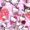 Valentine Kitty Friends Cotton Lycra