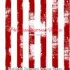 Vertical Red/White Distressed Stripes Cotton Lycra