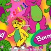 Vibrant Barney & Friends Cotton Lycra