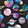 Vibrant Planets Cotton Lycra