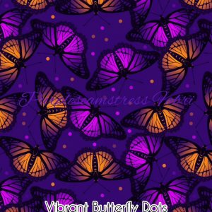 Vibrant Butterfly Dots - Fabric