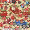 Vintage Holiday Transportation Cotton Lycra