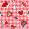 Vintage Love Letter Gingham Cotton Lycra