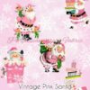 Vintage Pink Santa Cotton Lycra
