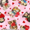 Vintage Puppy Love Checks Cotton Lycra