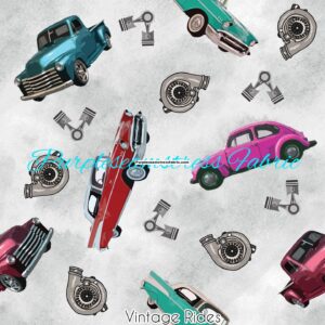 Vintage Rides Cotton Lycra