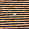 Black and Orange Watercolor Stripes Cotton Lycra