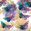 Watercolor Butterflies & Dragonflies Cotton Lycra
