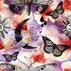 Watercolor Celeste Cotton Lycra