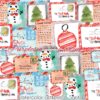 Watercolor Letters To Santa Cotton Lycra