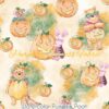 Watercolor Pumpkin Pooh Cotton Lycra