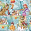 Watercolor Scooby & Friends Cotton Lycra