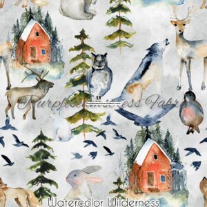 Watercolor Wilderness Cotton Lycra