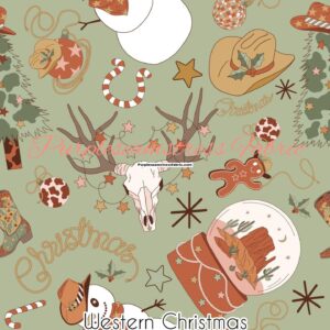 Western Christmas Cotton Lycra