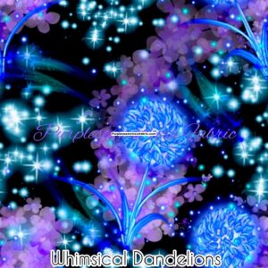 Whimsical Dandelions Cotton Lycra