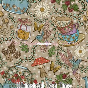 Whimsical Tea Time Cotton Lycra