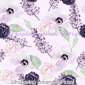 Whispering Lavender Floral Cotton Lycra