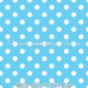 White Dots on Sky Blue Cotton Lycra