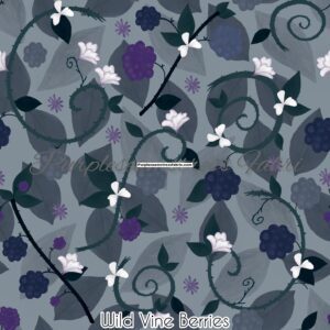 Wild Vine Berries Cotton Lycra