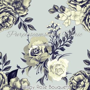 Wispy Rose Bouquets Cotton Lycra