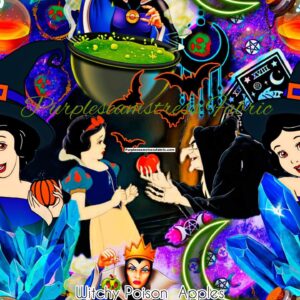 Witchy Poison Apples Cotton Lycra