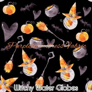 Witchy Water Globes Cotton Lycra
