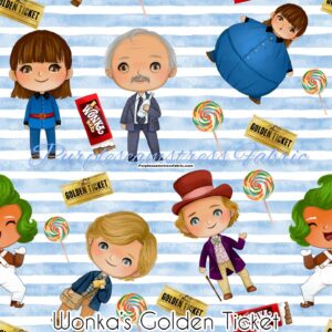 Wonka's Golden Ticket Cotton Lycra