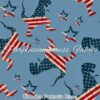 Wooden Patriotic Dinos 4th of July Cotton Lycra