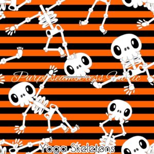 Yoga Skeletons Cotton Lycra
