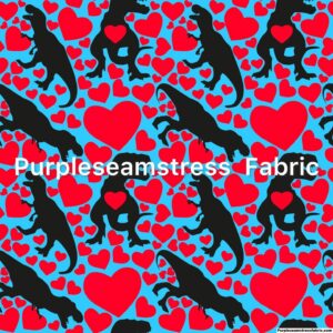 You're In My Heart Dinos Cotton Lycra