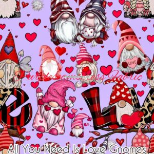 All You Need Is Love Gnomes Cotton Lycra