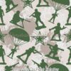 Army Men on Paint Splatter Cotton Lycra